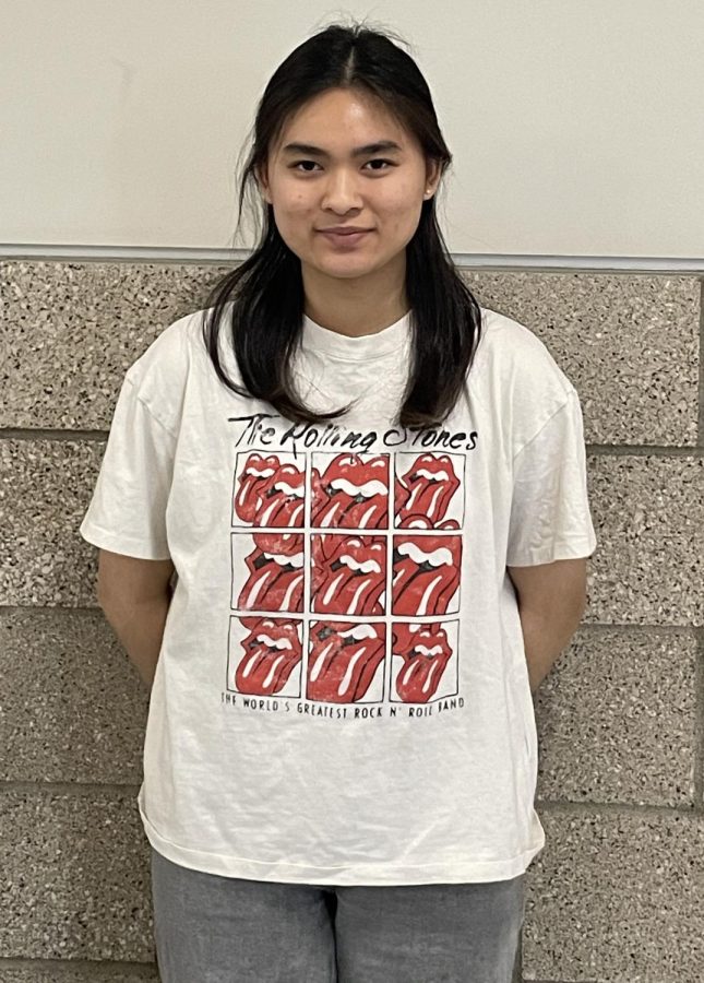 Junior Katelynn Tran poses in the hallway on May 16th