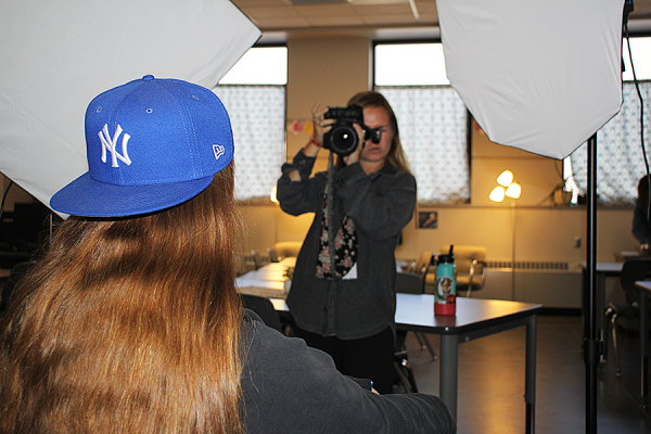  Photographer Ayla Androsky takes pictures of student in Kalin’s Classroom on Oct.3, 2023.  
