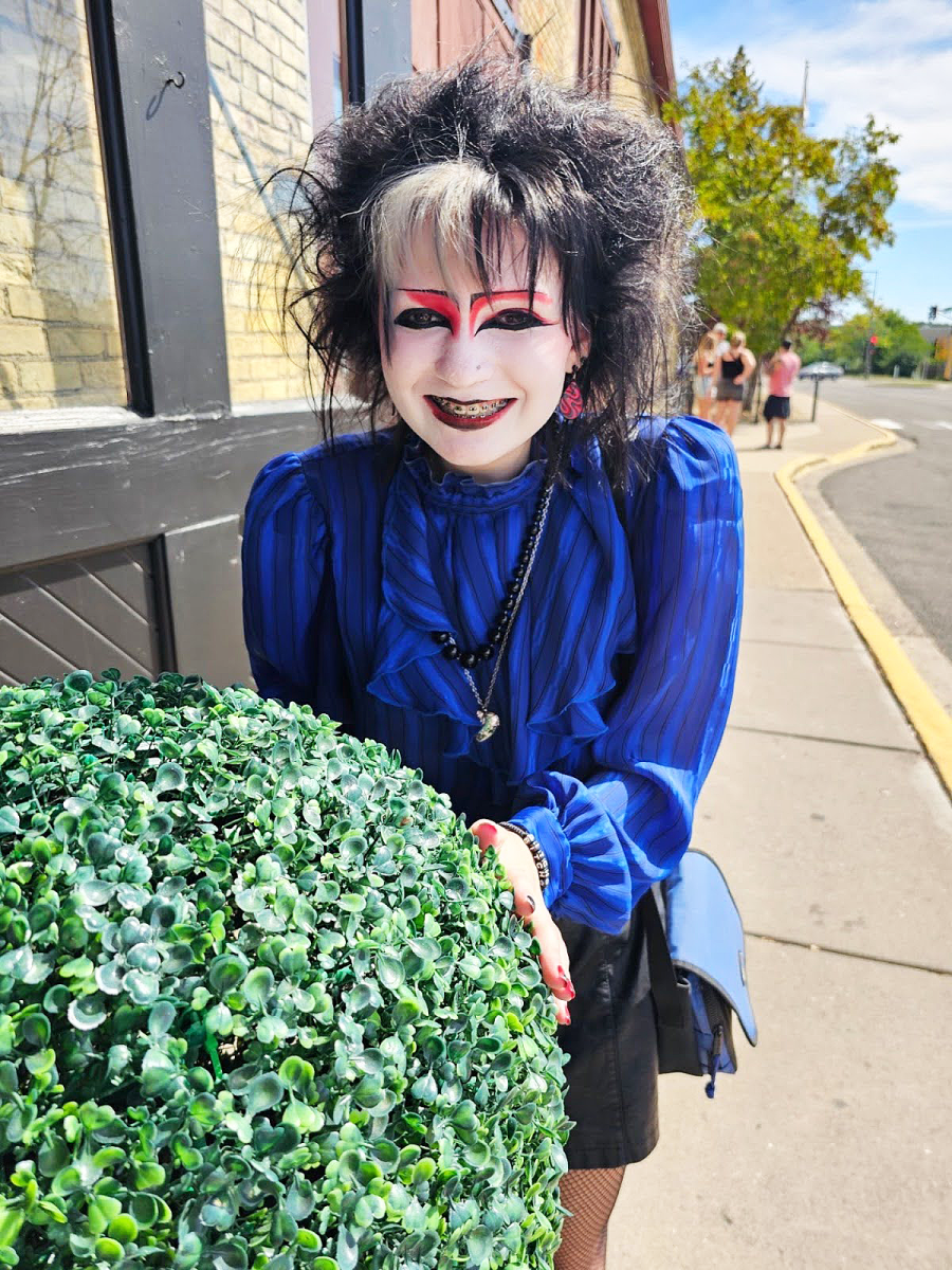 Junior Alex Vuorenmaa stands outside the Minnesota State Fair Grandstands in Falcon Heights, Minn. on Aug. 31 2023. This is where she saw Duran Duran in concert. 
