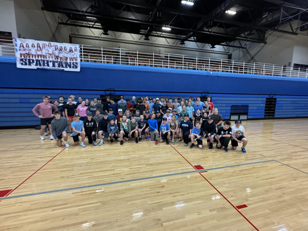 Superior students finish their morning workouts at Superior High School in the Spartan Arena gym available to high school and middle school students on Nov. 7