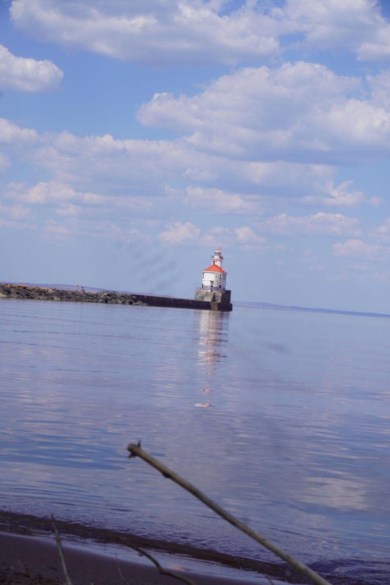 Seniors Abby Sucher and Jayden Gunnarson spend a day at Wisconsin Point on May 7, 2025.